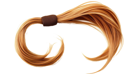 Ponytail Holder for Hair Styling and Accessories - Isolated on White Background