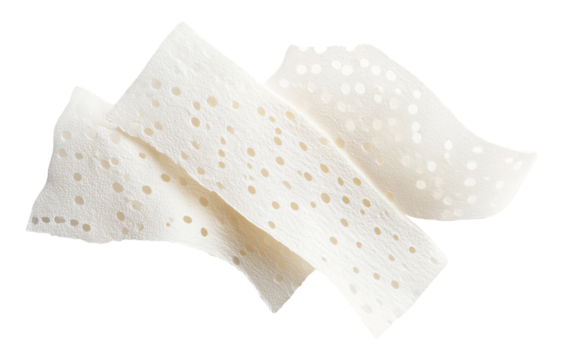 Pore Strips for Skin Care and Pore Cleansing - Isolated on White Background