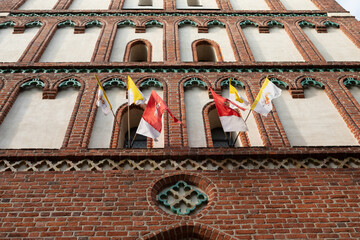 Towering Gothic Co-Cathedral Basilica in Olsztyn, Poland