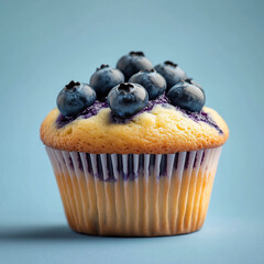 A blueberry muffin.