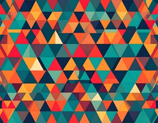 Vibrant geometric triangle pattern