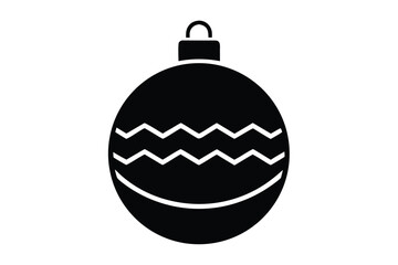 christmas bauble vector icon