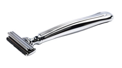 Shaving Razor Handle for Shaving and Grooming - Isolated on White Background