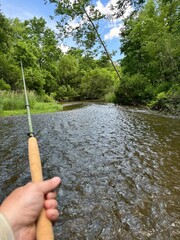 fishing in the river