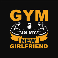 Gym Fitness T-shirt Design template
