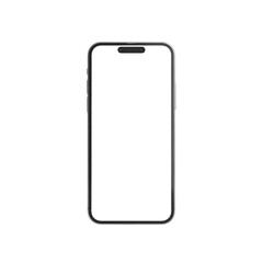 3d realistic mobile phone mockup Isolated on Transparent Background.

