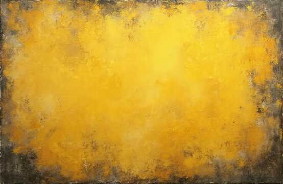 Vibrant yellow dominates scene, reminiscent of golden wheat field under clear blue sky. Yellow color fills canvas, drawing attention to presence. Harmonious blend of black, white areas creates depth,