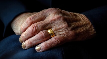 Fototapeta premium Close-up of aged hands (1)