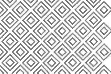 Seamless Geometric Diamond Square Pattern. Repeating Abstract Squares Background. Modern Minimalist Tile Design. Monochrome Line Art. Contemporary Wallpaper. Vector Illustration