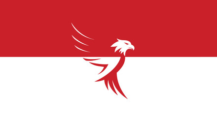 Fototapeta premium garuda Bird Logo Vector Symbol a Flag indonesia