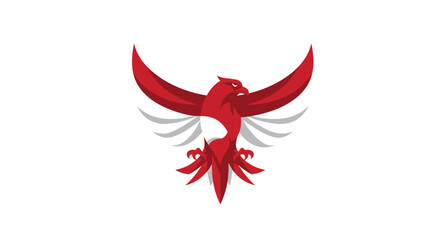 Obraz premium garuda Bird Logo Vector Symbol a Flag indonesia