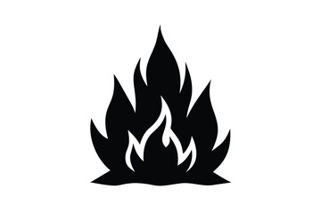frosty fire vector icon