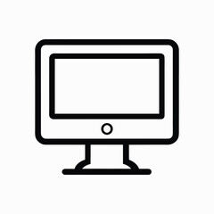 computer monitor with blank screen