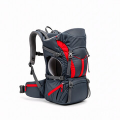 Modern backpack isolated on a white background
