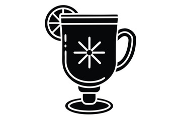 mulled cider vector icon