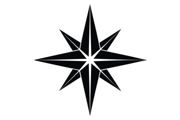 northern star vector icon