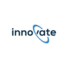 word mark innovate logo design vector template