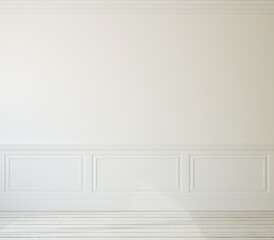 Fototapeta premium Sleek Empty Room with Clean Lines and Neutral Tones, Perfect for Interior Design Concept Development