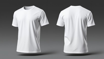 Minimal White Polo Shirt Design Mockup Template