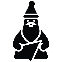 santa mail vector icon