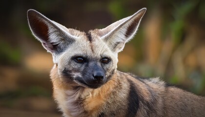 bat eared fox portrait
