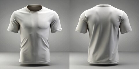 Blank White Polo TShirt Mockup for Product Display