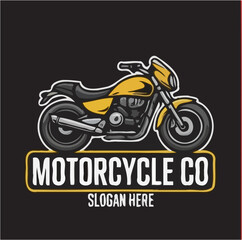  bold retro-style motorcycle logos, each in a badge design, perfect for biker brands or garages.
