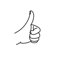 thumb up vector illustration