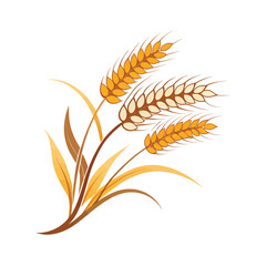 Golden Wheat in Field: Captivating image of golden wheat gracefully sways in a tranquil field, radiating a sense of peace and vitality. A stunning display of natural bounty.