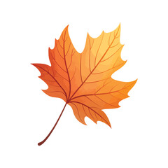 Fototapeta premium Autumn Leaf's Warm Embrace: a stunning close-up of a vibrant maple leaf in full autumnal glory, showcasing intricate details and rich warm colors.