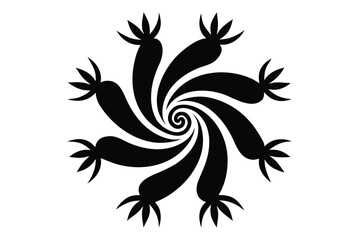 winter swirl vector icon