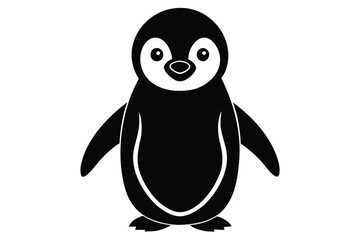 baby penguin vector icon