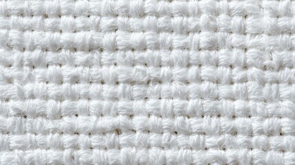 White Fabric Texture Closeup