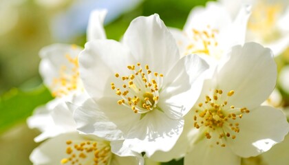 Obraz premium Close-up of jasmine blossoms