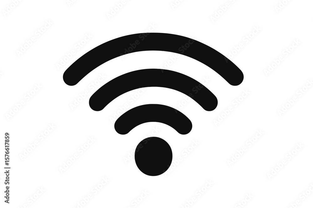 Poster wi-fi icon wireless network connection symbol for app software ui design transparent png vector illu