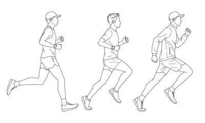 走っている男性01