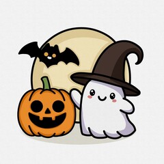 Spooky Cute Halloween Characters 