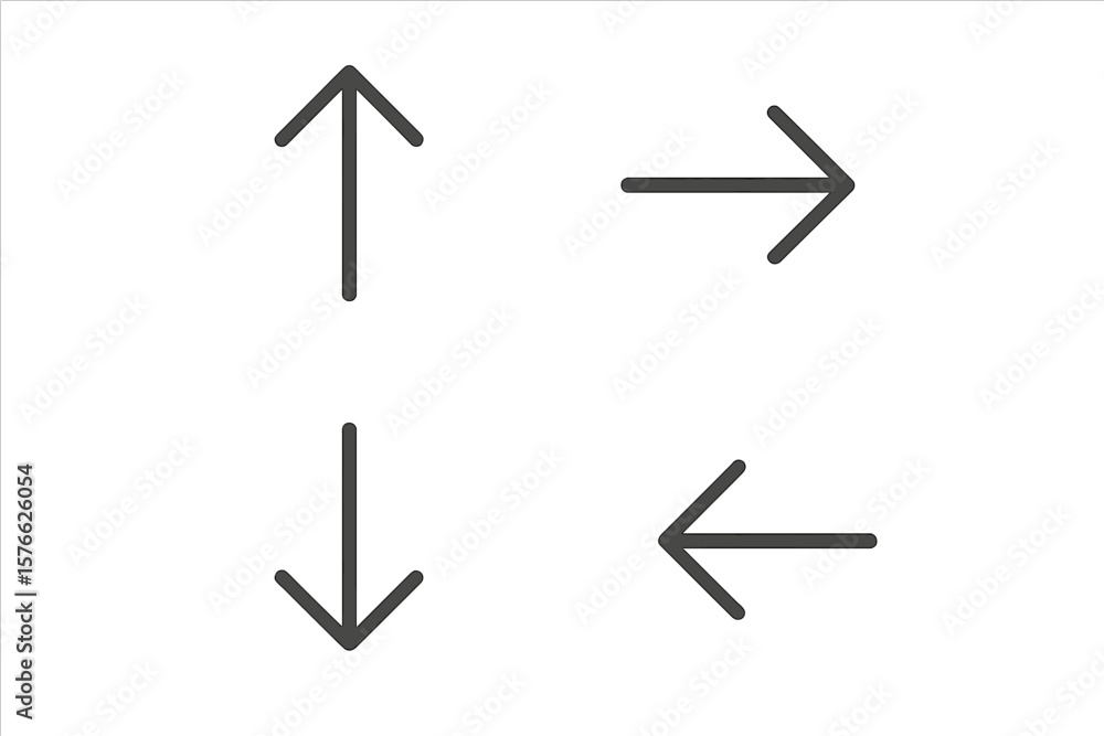 Poster arrows big black set of web icons in line style. arrow collection signs for web and mobile app. arro