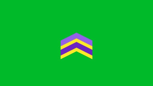 arrow animation on green screen