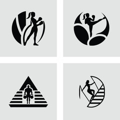 Empowering Fitness Logos Strong Women, Strength Training, and Athletic Success