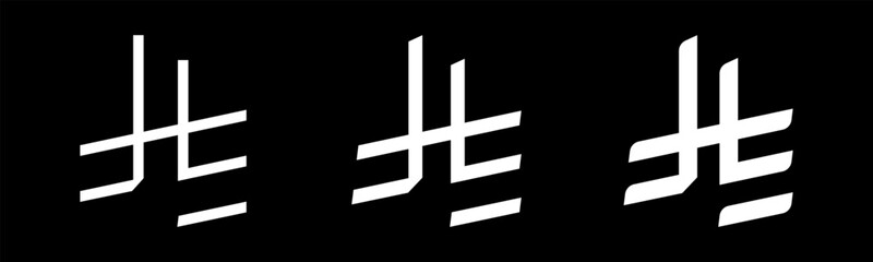 Obraz premium Saudi Arabia Riyal with several versions of symbols set vector illustration