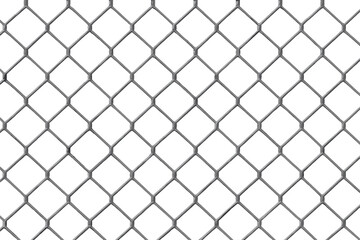 Fototapeta premium Chain Link Fence Grid Pattern, Metal Wire Mesh, Security Barrier, Prison Fence, Protective Cage Texture, Industrial Boundary, Secured Property, Seamless Vector Background