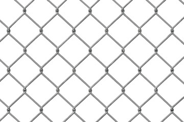 Chain Link Fence Seamless Pattern. Metal Wire Mesh Grid. Security Barrier, Prison Fence, Property Boundary, Industrial Protection, Background Texture, Vector Illustration