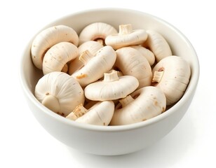mushrooms in a white bowl