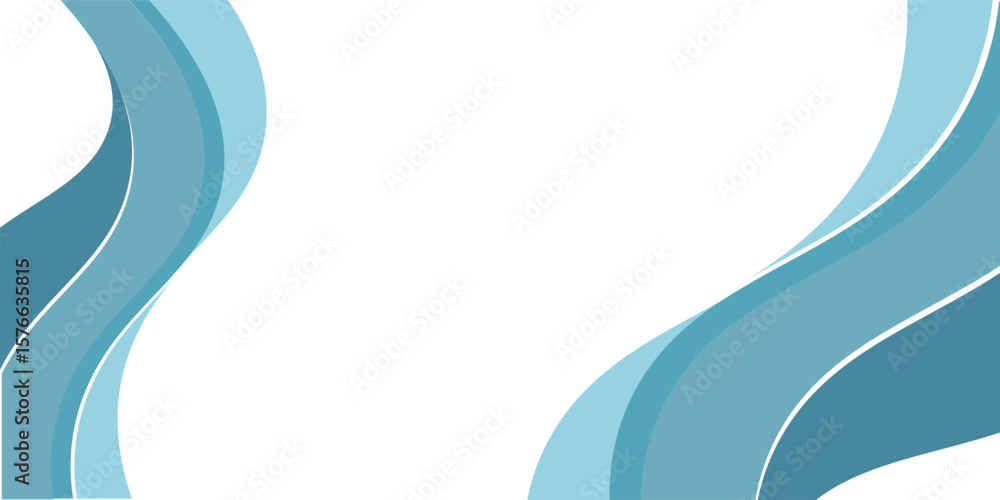 Poster green turquoise and blue vector background overlap layer with spaces for background header design