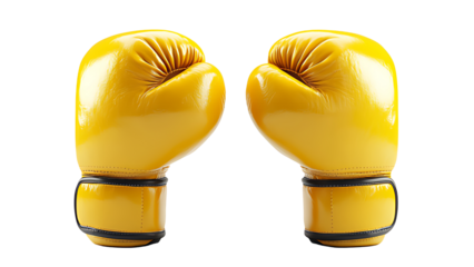 Yellow boxing gloves