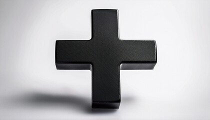 Fototapeta premium black cross mark on white background for blogs