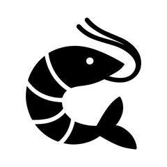 Shellfish small shrimp icon with transparent background symbolizing seafood allergy and food warning
