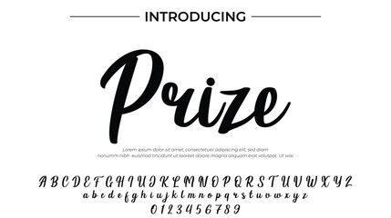 Prize - Elegant Script Font for Smooth Handwritten Design and Creative Typography