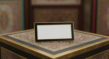 Blank Frame on Ornate Display Perfect for Presentation
